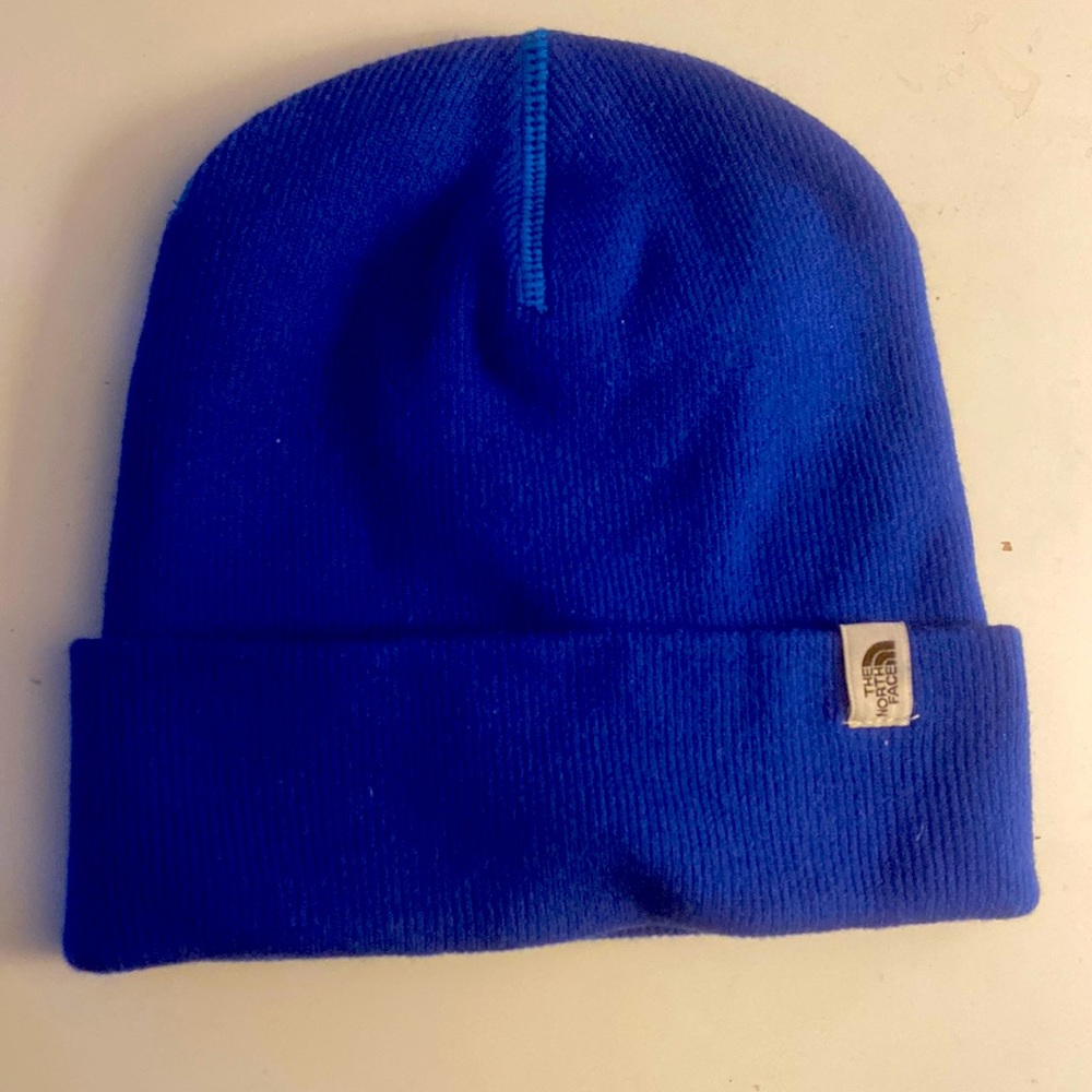 Blue North Face Beanie